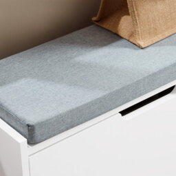 Sobuy Fsr151-K-W, Hallway Shoe Bench Shoe Rack Shoe Cabinet With Seat Cushion And Flip-Drawer,white,w60Xd24Xh51 - thumbnail 7