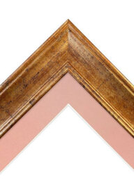 Frames By Post Scandi Gold Frame With Pink Mount For Image Size 16 X 12 Inch - thumbnail 3