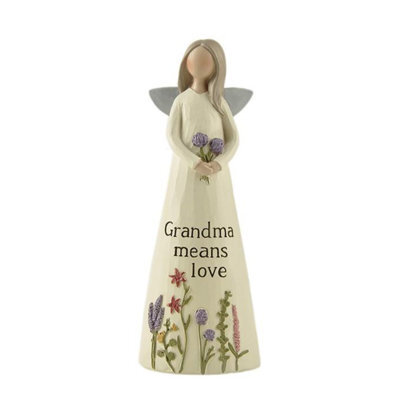 Feather & Grace Angel Figurine - Grandma Means Love - image 1