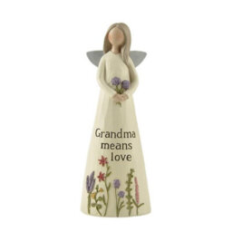 Feather & Grace Angel Figurine - Grandma Means Love - thumbnail 2