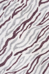The Rugs Moodi Shaggy Grey/purple Mauvine Rug Runner Abstract Thick High Pile For Living Rooms, Bedrooms, Hallways, Kitchens - thumbnail 1
