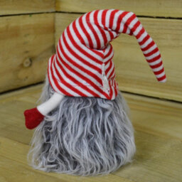 Samuel Alexander 34Cm Festive Gonk Cuddly Santa Indoor Christmas Plush Decoration In Striped Hat - thumbnail 4