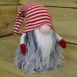 Samuel Alexander 34Cm Festive Gonk Cuddly Santa Indoor Christmas Plush Decoration In Striped Hat - thumbnail 9