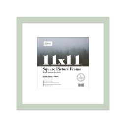 "11X11"" Mint Green Picture Frame - 11X11"" Square Frame With 9X9"" Mount For 11X11""/9X9"" Pictures Luxurious Style Wall Art, 1 Pack" - thumbnail 1