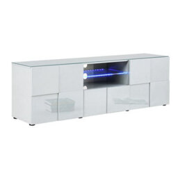 Furniture in Fashion Aspen High Gloss Tv Sideboard In White With Led Lights - thumbnail 3