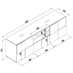 Furniture in Fashion Aspen High Gloss Tv Sideboard In White With Led Lights - thumbnail 4