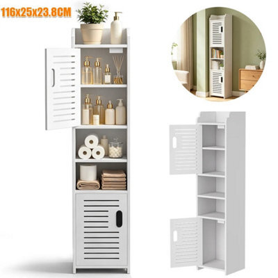 5 Tier Bathroom Floor Cabinet Standing Storage - image 1