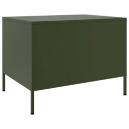 Berkfield Coffee Table Olive Green 68X50X50.5 Cm Steel - thumbnail 7
