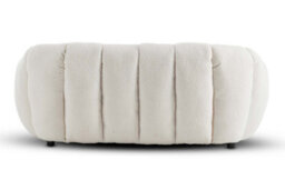White Teddy Boucle Fabric  2 + 1 Seater Sofa And Armchair Set For Living Room Atrani - thumbnail 6