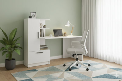 Computer Desk Shefa Line Arden White - image 1
