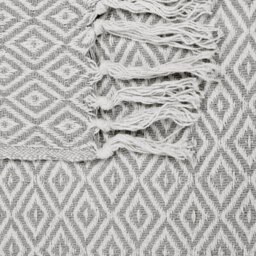 Beliani Blanket Mityal Cotton 125 X 150 Cm Taupe - thumbnail 5