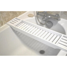 Bamboo Bath Caddy Tray Holder Rack Bathroom Shelf Storage - thumbnail 3