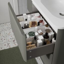 GoodHome Nevado Standard Matt Green Wall-Mounted Bathroom Vanity Unit (H) 600mm (W) 600mm - thumbnail 9