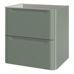 GoodHome Nevado Standard Matt Green Wall-Mounted Bathroom Vanity Unit (H) 600mm (W) 600mm - thumbnail 1