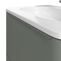 GoodHome Nevado Standard Matt Green Wall-Mounted Bathroom Vanity Unit (H) 600mm (W) 600mm - thumbnail 5