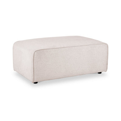 Hugo Natural Haze Footstool - Fully Assembled By Roseland Furniture - image 1