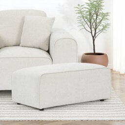 Hugo Natural Haze Footstool - Fully Assembled By Roseland Furniture - thumbnail 4