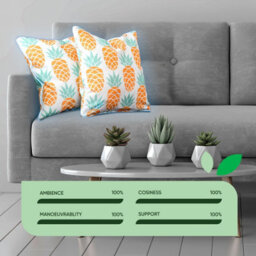 Gardenwize Pack Of 2 Light Up Pineapple Cushion Covers 45 X 45Cm - thumbnail 3