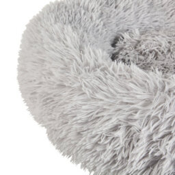 Beliani Pet Bed Kulu Faux Fur Light Grey - thumbnail 4