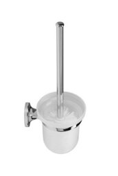 Croydex Westminster Toilet Brush With Frosted Acrylic Wall Mounted Holder - thumbnail 2