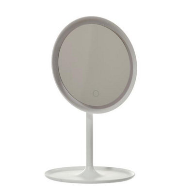 Danielle Creations Round Backlit Tabletop Vanity Mirror - White - image 1