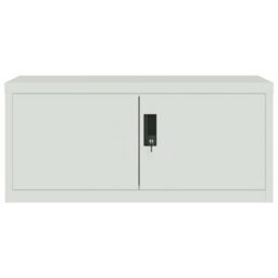 Berkfield File Cabinet Light Grey 90X40X110 Cm Steel - thumbnail 4