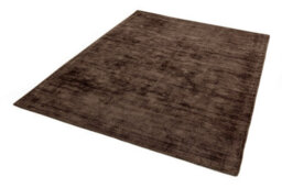 Blade Chocolate Modern Plain 7mm Thick Easy To Clean Luxurious Handmade Rug For Bedroom, Living Room By Asiatic-66Cm X 240Cm - thumbnail 5