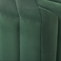 Beliani Ottman Glamour Green Velvet Hexagonal Pouffe 53 X 48 X 29 Cm - Footstool For Living Room And Bedroom - thumbnail 6