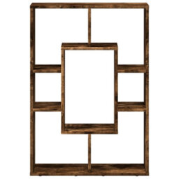 Berkfield Bookcase Smoked Oak 63X20X90 Cm Engineered Wood - thumbnail 5