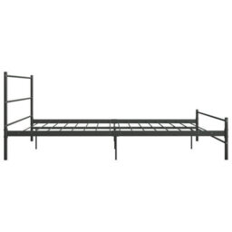 Vidaxl 284687  Bed Frame Without Mattress Grey Metal 200X200 Cm - thumbnail 4