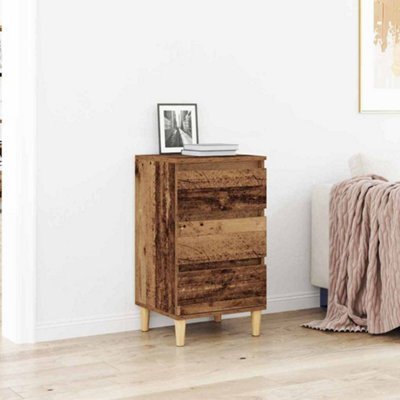 Berkfield Bedside Cabinet Old Wood 40X35X70 Cm Engineered Wood - image 1