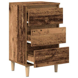 Berkfield Bedside Cabinet Old Wood 40X35X70 Cm Engineered Wood - thumbnail 5
