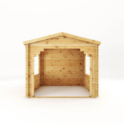 Waltons 3M X 3M Wooden 28mm Log Cabin Gazebo Garden Summerhouse Outdoor Building 10Ft X 10Ft - thumbnail 4