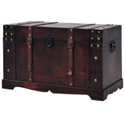 Walplus Vintage Treasure Chest Wood 66X38X40 Cm - thumbnail 2