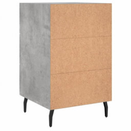 Berkfield Bedside Cabinet Concrete Grey 40X40X66 Cm Engineered Wood - thumbnail 8