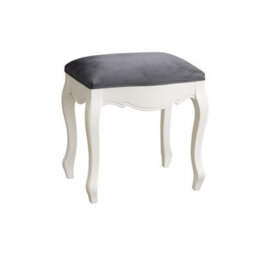 Melody Maison White Dressing Table Stool - Victoria Range - thumbnail 4