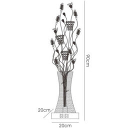 Luminosa Lighting Luminosa (Dh) Kristal Table Lamp 5 Light G4 Polished Chrome/coffee/silver/crystal, Not Led/cfl Compatible - thumbnail 3