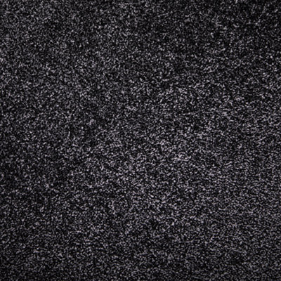 FloorMatch Granite Dark Grey Saxony Carpet Soft Luxury Pile 8mm Thick - 5M Width - image 1