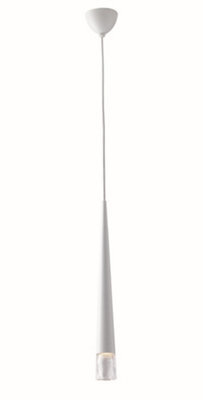 Luminosa Lighting Luminosa Lancelot Slim Round Ceiling Pendant, Glass, White, Gu10