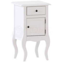 Lassic Vida Designs Nishano White 1 Drawer 1 Door Bedside Table Cabinet Chest, Set Of 2 - thumbnail 9