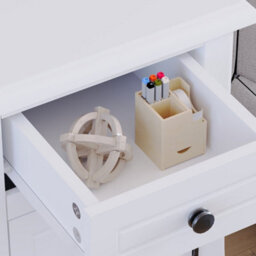 Lassic Vida Designs Nishano White 1 Drawer 1 Door Bedside Table Cabinet Chest, Set Of 2 - thumbnail 7