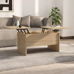 Berkfield Modern Coffee Table Sonoma Oak 80X50X42.5 Cm Engineered Wood - thumbnail 2