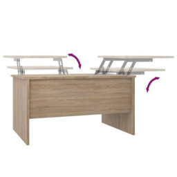 Berkfield Modern Coffee Table Sonoma Oak 80X50X42.5 Cm Engineered Wood - thumbnail 8