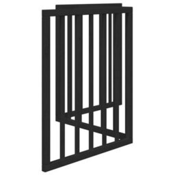 Walplus Black Dog Gate Foldable 3 Panels 150 Cm Poplar Wood - thumbnail 5