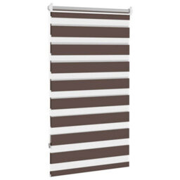 Walplus Coffee Zebra Roller Blind 70 X 120 Cm - Light Filtering Window Shade With Hardware - thumbnail 4