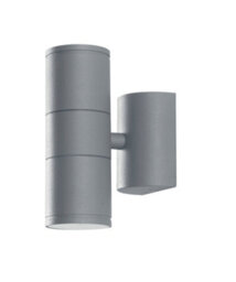 Luminosa Lighting Luminosa Jump Outdoor 2 Light Up Down Light Silver, Ip44 16X11X6Cm - thumbnail 1