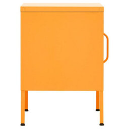 Berkfield Nightstand Mustard Yellow 35X35X51 Cm Steel - thumbnail 6