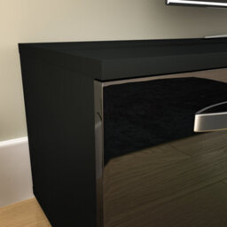 Lassic Vida Designs Cosmo Black 2 Door Led Tv Unit 140Cm Sideboard Cabinet - thumbnail 4