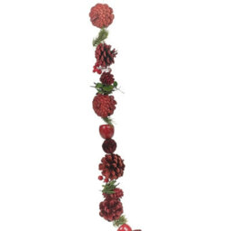 Urbn-Living Urbnliving 150Cm Genuine Pinecone Christmas Garland Red Tree Fireplace Decor Xmas Door Wreath - thumbnail 3