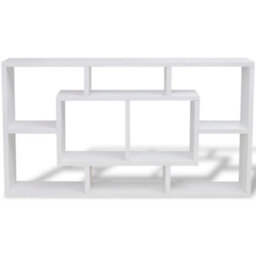 Vidaxl Floating Wall Display Shelf 8 Compartments White - thumbnail 4